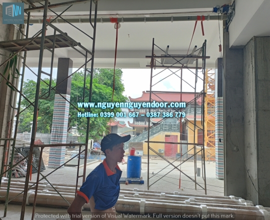 CỬA CUỐN CÔNG NGHỆ ĐỨC CHÙA PHỔ QUANG PHẦN 1