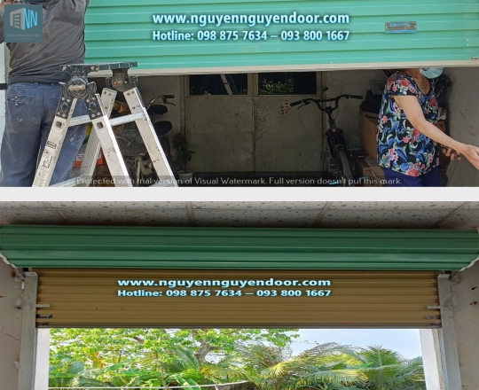 CÔNG TRÌNH CỬA CUỐN LÁ ÚC ĐẨY TAY, SIÊU NHẸ ĐƯỜNG SỐ 4, THỦ ĐỨC