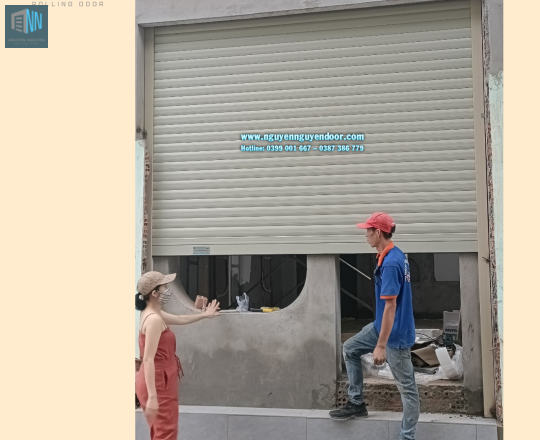 CÔNG TRÌNH CỬA CUỐN LÁ BÍT CÔNG NGHỆ ĐỨC NHÀ ANH TÂM QL13