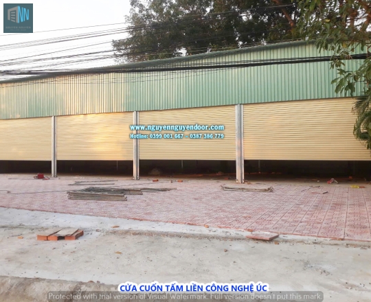 CỬA CUỐN TẤM LIỀN CÔNG NGHỆ ÚC TẠI CẦN ĐƯỚC LONG AN