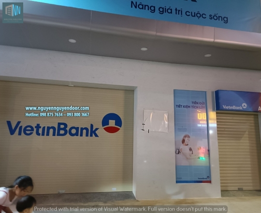 CÔNG TRÌNH CỬA CUỐN NH VIETINBANK