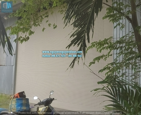 CÔNG TRÌNH CỬA CUỐN NHÀ XƯỞNG LONG AN 