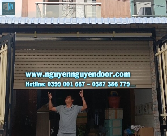 CÔNG TRÌNH CỬA CUỐN LÁ ĐỨC KHE THOÁNG, MOTOR ỐNG TẠI LÁI THIÊU