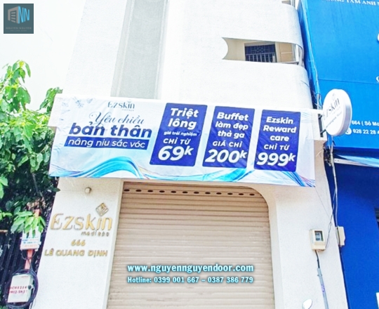 CỬA CUỐN LÁ BÍT CÔNG NGHỆ ĐỨC TẠI LÊ QUANG ĐỊNH