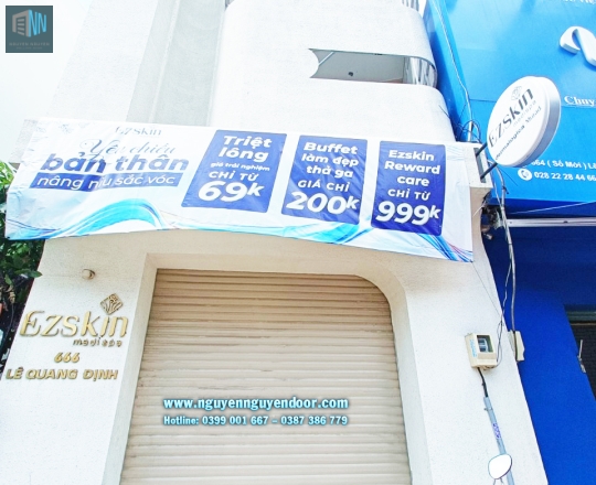 CỬA CUỐN LÁ BÍT CÔNG NGHỆ ĐỨC TẠI LÊ QUANG ĐỊNH