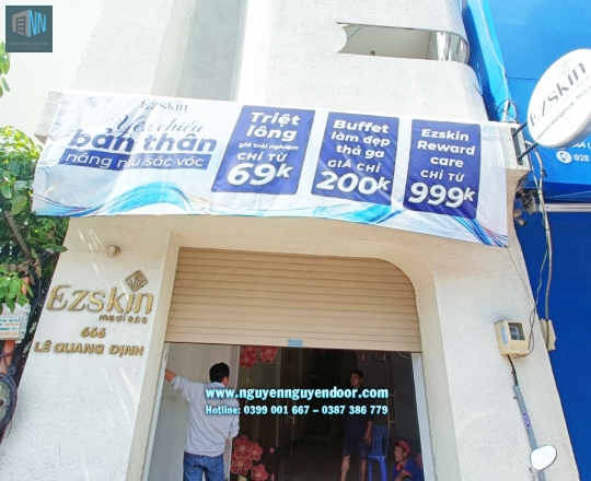 CỬA CUỐN LÁ BÍT CÔNG NGHỆ ĐỨC TẠI LÊ QUANG ĐỊNH
