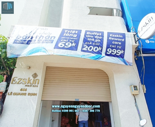 CỬA CUỐN LÁ BÍT CÔNG NGHỆ ĐỨC TẠI LÊ QUANG ĐỊNH