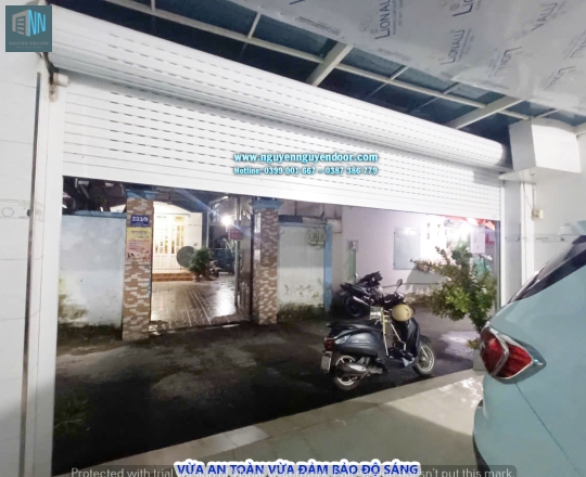 CỬA CUỐN KHE THOÁNG CÔNG NGHỆ ĐỨC MÀU TRẮNG