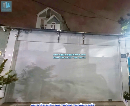 CỬA CUỐN KHE THOÁNG CÔNG NGHỆ ĐỨC MÀU TRẮNG