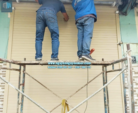 CỬA CUỐN KHE THOÁNG CÔNG NGHỆ ĐỨC TẠI TÔ NGỌC VÂN