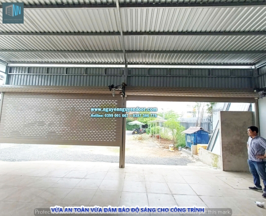 CỬA CUỐN KHE THOÁNG CÔNG NGHỆ ĐỨC TẠI THANH ĐA