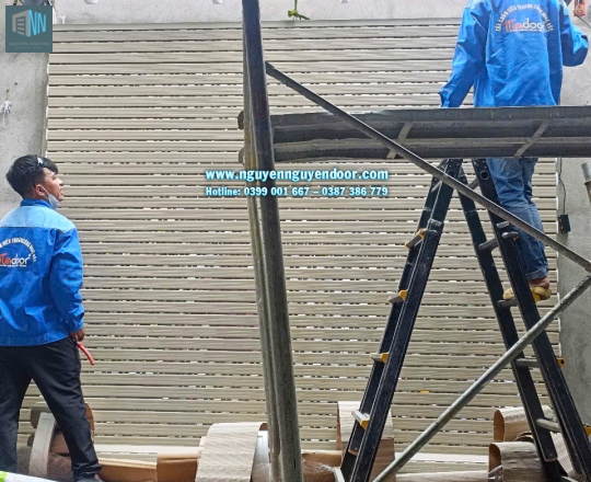 CỬA CUỐN KHE THOÁNG CÔNG NGHỆ ĐỨC TẠI ĐƯỜNG 48 HIỆP BÌNH CHÁNH
