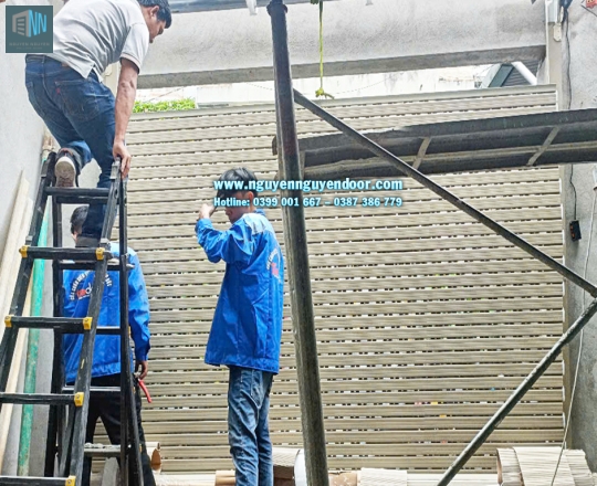 CỬA CUỐN KHE THOÁNG CÔNG NGHỆ ĐỨC TẠI ĐƯỜNG 48 HIỆP BÌNH CHÁNH