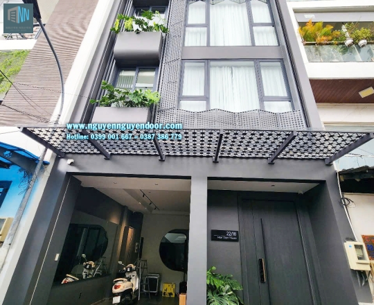 CỬA CUỐN KHE THOÁNG CÔNG NGHỆ ĐỨC MÀU XÁM XINGFA