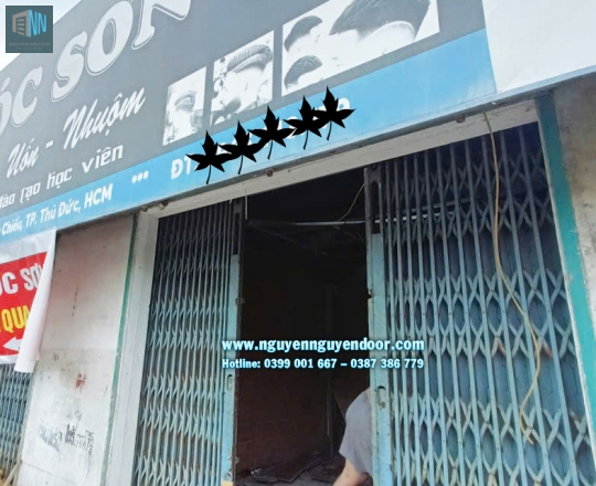CỬA CUỐN KHE THOÁNG CÔNG NGHỆ ĐỨC TẠI ĐƯỜNG Ụ GHE 