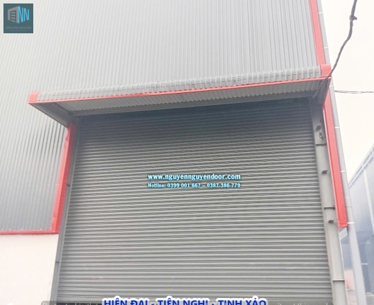 CỬA CUỐN CÔNG NGHỆ ĐÀI LOAN MÀU XÁM 