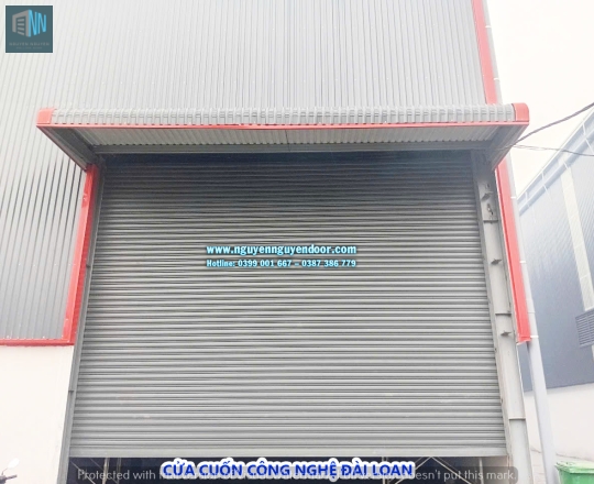 CỬA CUỐN CÔNG NGHỆ ĐÀI LOAN MÀU XÁM 