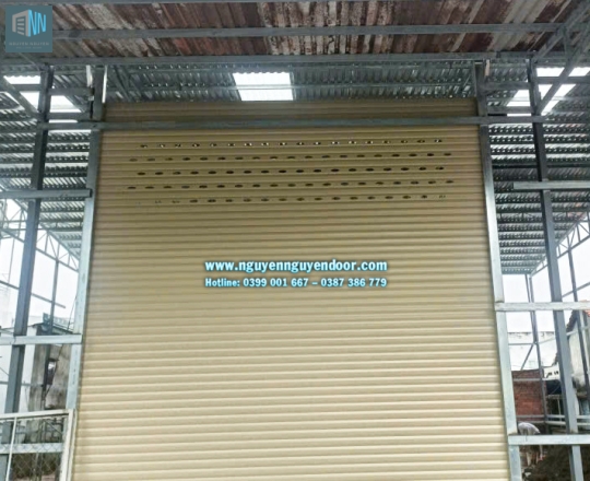 CỬA CUỐN CÔNG NGHỆ ĐỨC CHẾ ĐỘ LÁ BÍT TẠI LÊ THỊ HOA THỦ ĐỨC