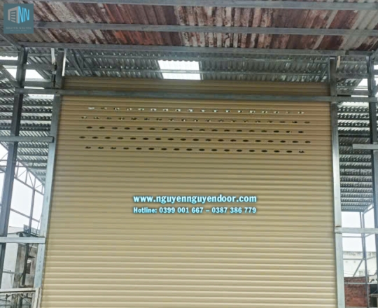 CỬA CUỐN CÔNG NGHỆ ĐỨC CHẾ ĐỘ LÁ BÍT TẠI LÊ THỊ HOA THỦ ĐỨC