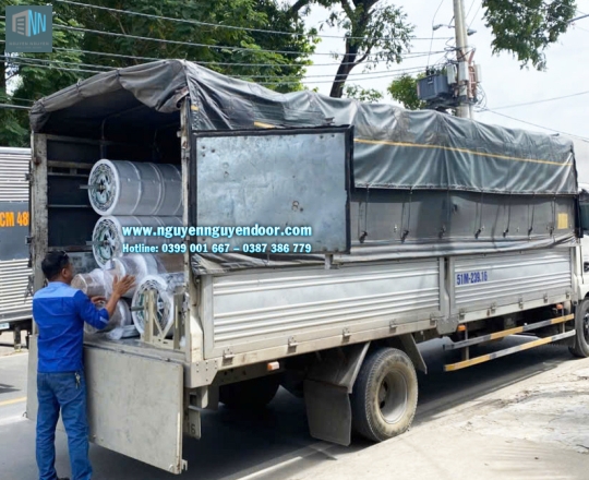 CỬA CUỐN KHE THOÁNG CÔNG NGHỆ ĐỨC TẠI QUANG TRUNG GÒ VẤP