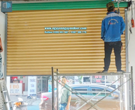 CỬA CUỐN ĐÀI LOAN SỬ DỤNG MOTOR TẠI BÌNH HÒA BÌNH DƯƠNG