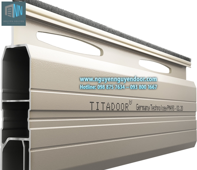 CỬA CUỐN TITADOOR CÔNG NGHỆ ĐỨC PM49S