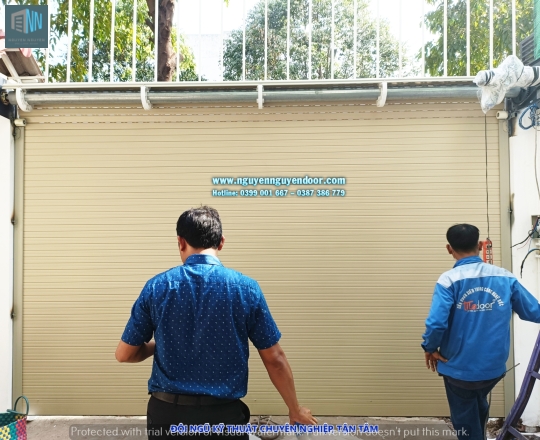 CỬA CUỐN KHE THOÁNG CÔNG NGHỆ ĐỨC TẠI PHAN VĂN TRỊ GÒ VẤP